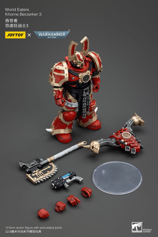Warhammer 40k Action Figure 1/18 World Eaters Khorne Berzerker 3 13cm7