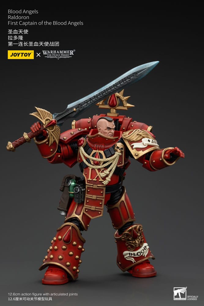 Warhammer The Horus Heresy Action Figure 1/18 Blood Angels Raldoron First Captain of the Blood Angels 13cm3