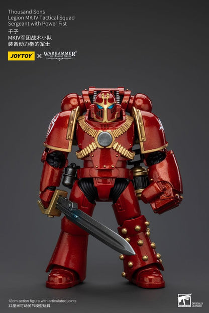 Warhammer The Horus Heresy Action Figure 1/18 Thousand Sons Legion MK IV Tactical Squad Sergeant with Power Fist 12cm1