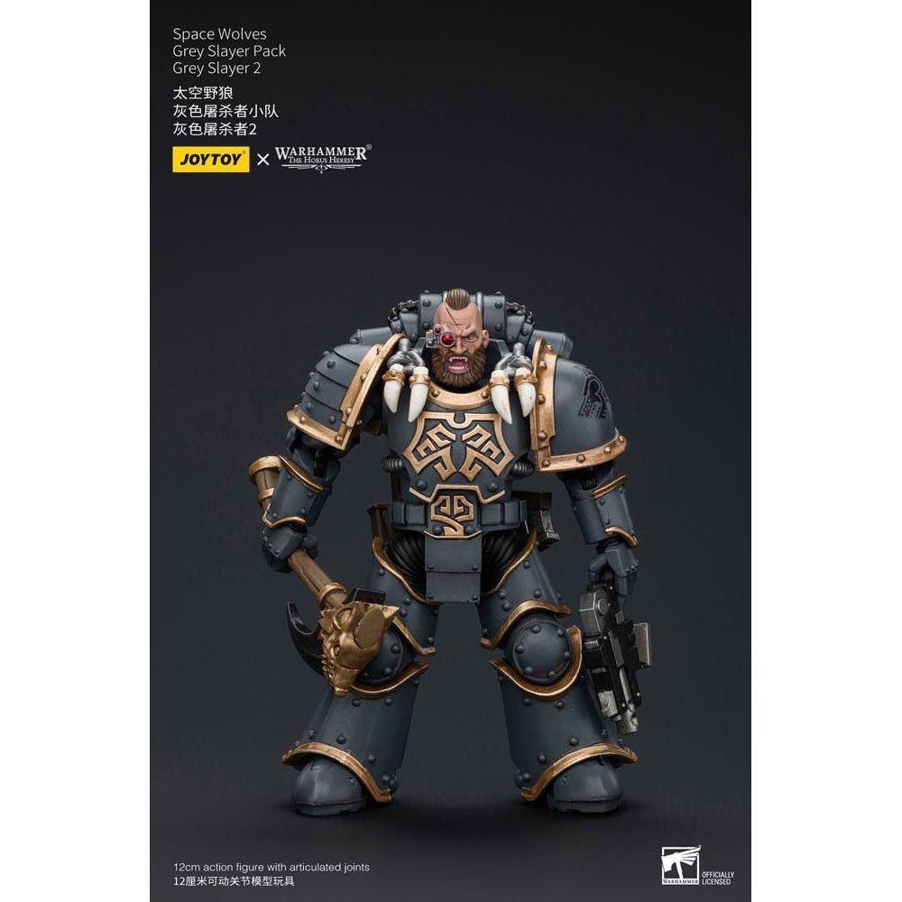 Warhammer The Horus Heresy Action Figure 1/18 Space Wolves Grey Slayer Pack Grey Slayer 2 12cm1