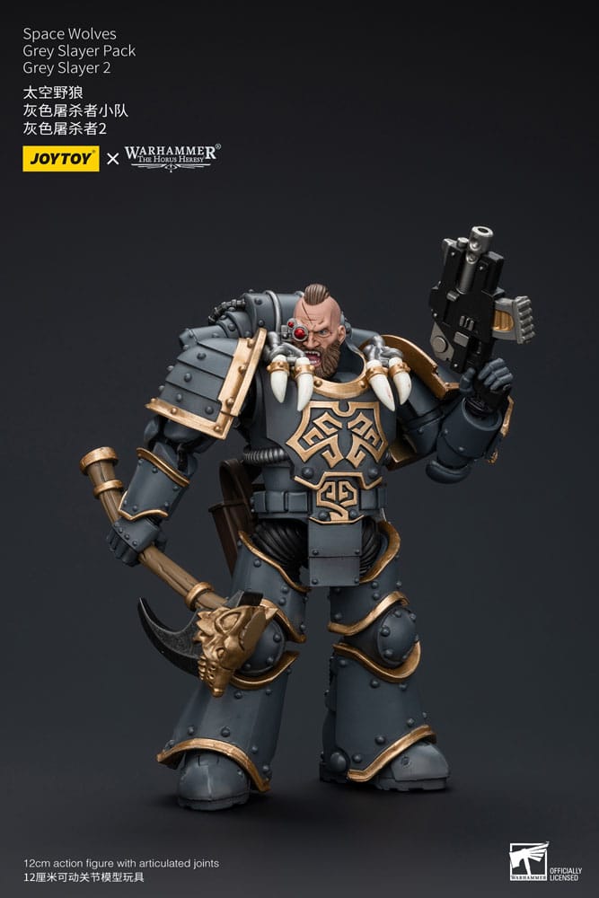 Warhammer The Horus Heresy Action Figure 1/18 Space Wolves Grey Slayer Pack Grey Slayer 2 12cm3
