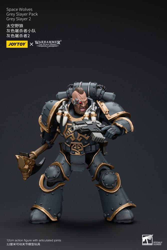 Warhammer The Horus Heresy Action Figure 1/18 Space Wolves Grey Slayer Pack Grey Slayer 2 12cm6