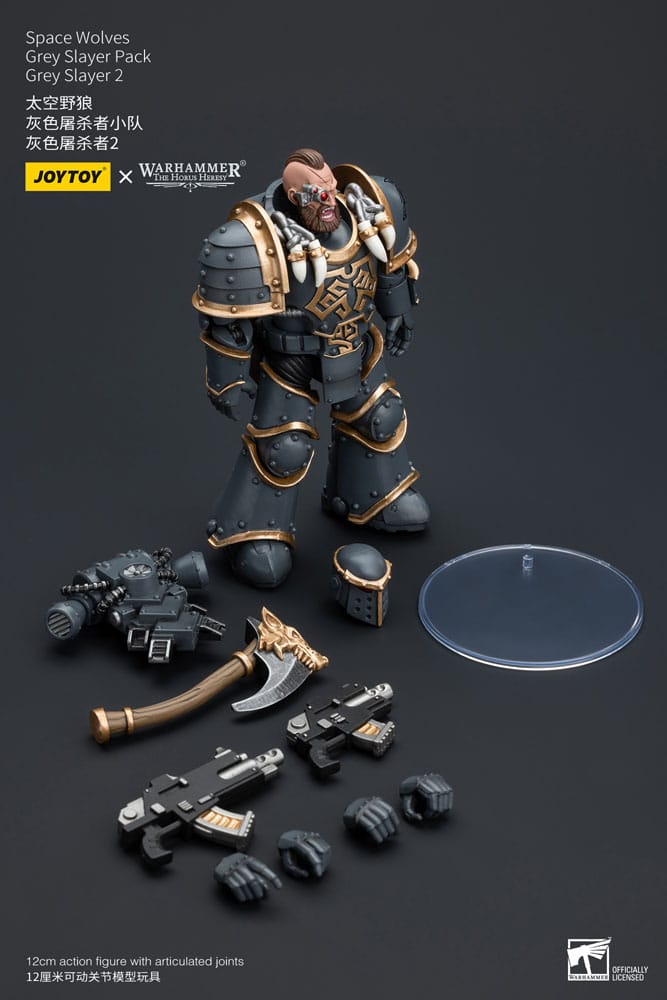Warhammer The Horus Heresy Action Figure 1/18 Space Wolves Grey Slayer Pack Grey Slayer 2 12cm2