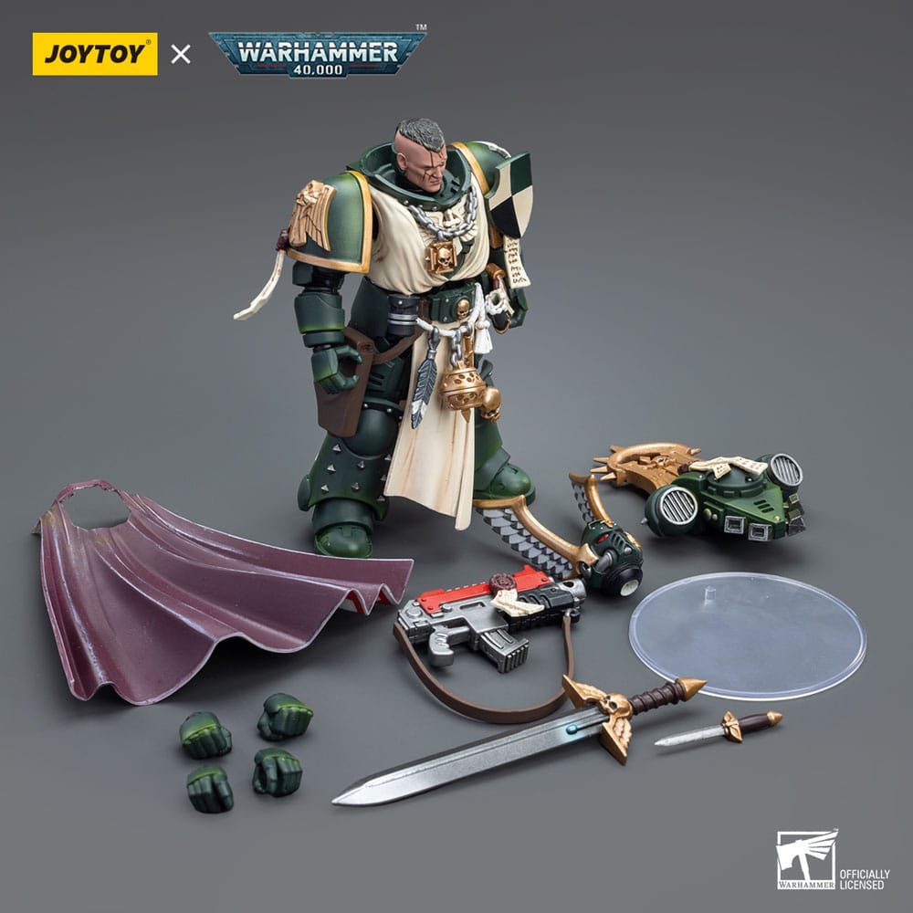 Warhammer 40k Action Figure 1/18 Dark Angels Master Lazarus 12cm15
