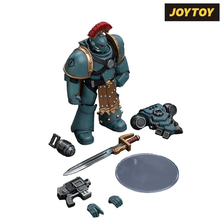 Warhammer The Horus Heresy Action Figure 1/18 Sons of Horus MKIV Tactical Squad Sergeant with Power Fist 12cm5
