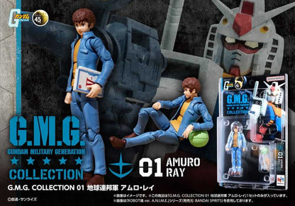 Mobile Suit Gundam G.M.G. Collection 01 Action Figure Earth Federation Amuro Ray 10cm7